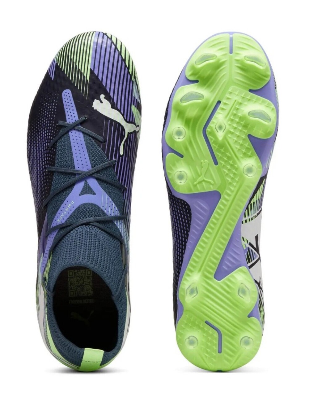 PUMA Future 7 Pro + FG/AG Lights Out - Gray Skies/PUMA White/Fizzy Apple